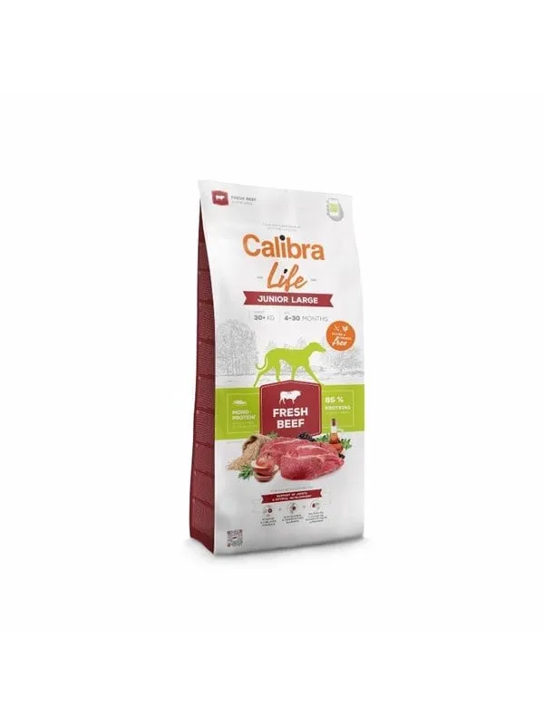 Calibra Dog Life Junior Large Färskt nötkött 2,5 kg