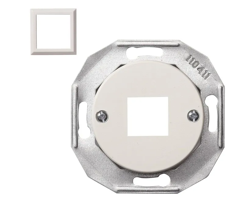 Schneider Electric Actassi Centrumplatta vit, utan ram 1×8 poler