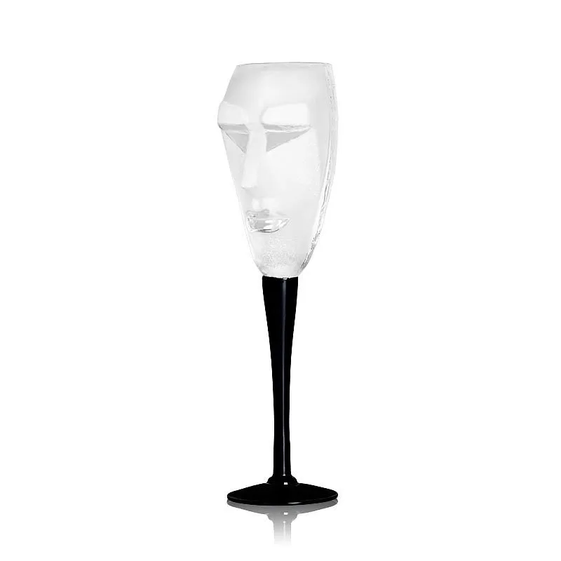 Målerås – Masq Kubik – Champagne glas – Vit design Mats Jonasson