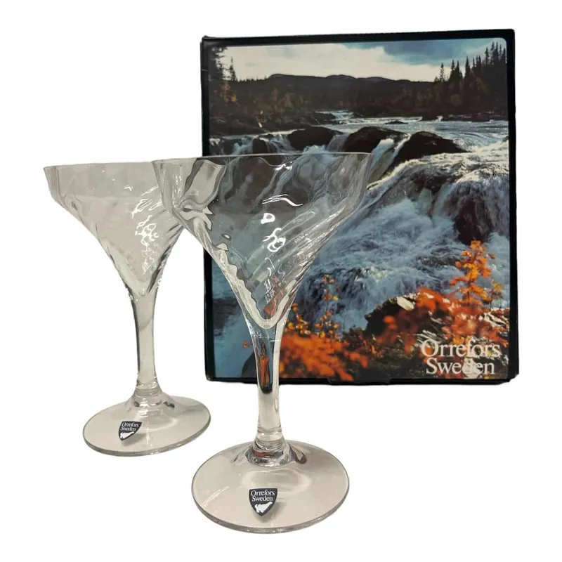 Orrefors – Helena – 2 st Champagne / Martiniglas Design Gunnar Cyren