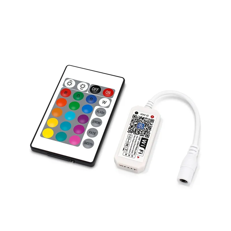 Smart Home RGB controller - Fungerar med Google Home, Alexa och smartphones, 12V (144W), 24V (288W)