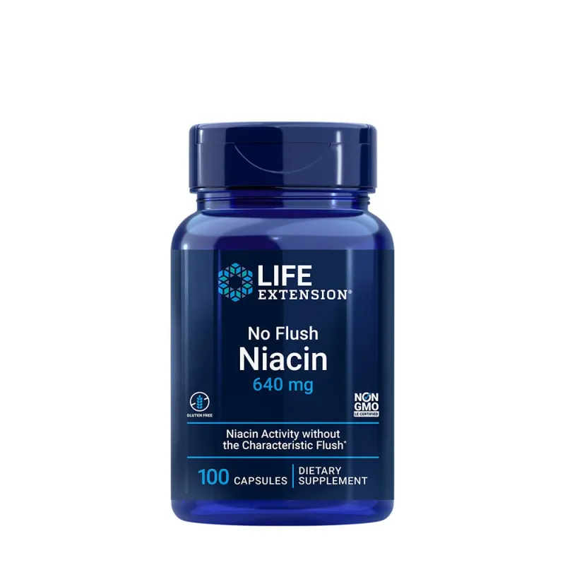 Life Extension - No Flush Niacin, 100 kapslar