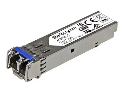 StarTech.com Gigabit Fiber SFP Transceiver Module - HP J4859C Compatible - SM/MM LC with DDM