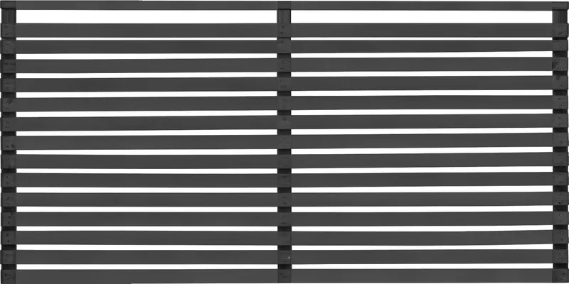 SKÄRM/STAKET HORIZONT 2 SVART 159X89CM | Beijerbygg Byggmaterial