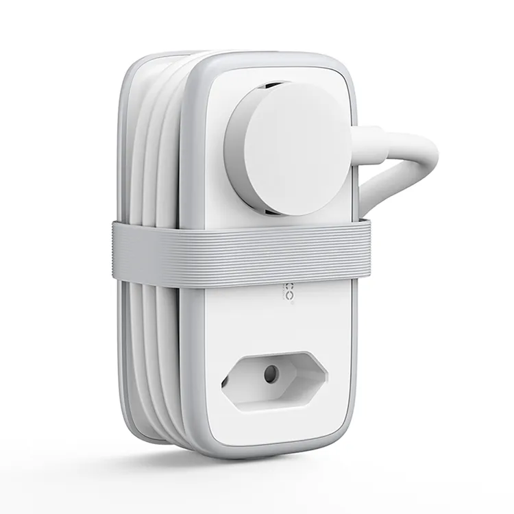 Orico APP Grenuttag - 2x eluttag, 2x USB-A, 1x USB-C 15.5W - vit/grå