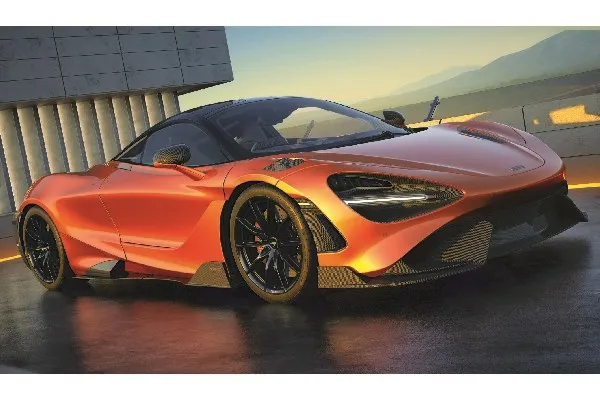 Airfix bil McLaren 765LT byggsats med färger