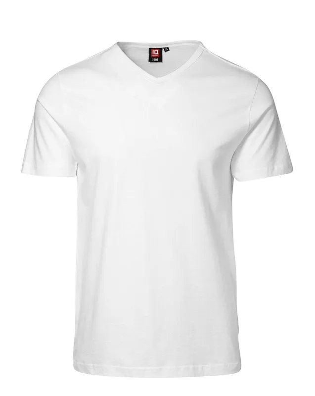 ID V-ringad T-shirt Vit (#3693)