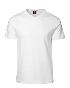 ID V-ringad T-shirt Vit (#3693)