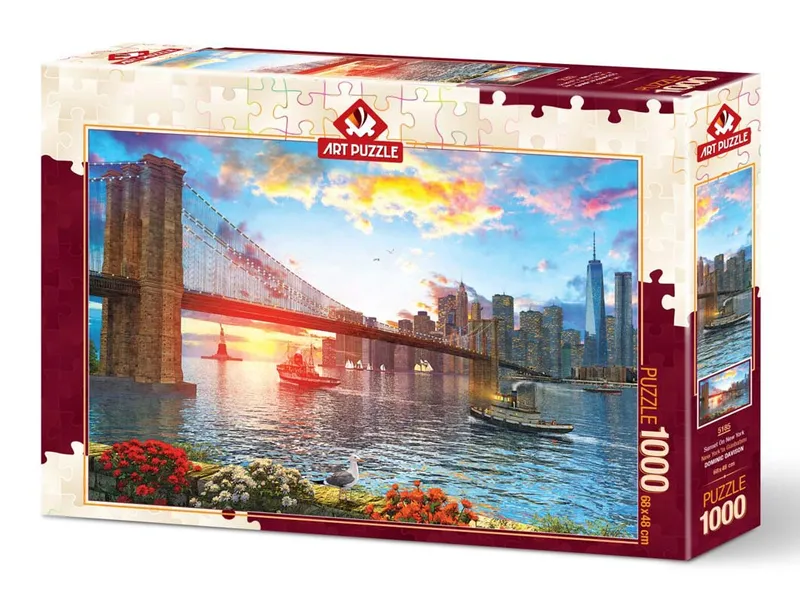 Art Pussel – Solnedgång i New York 1000 bitar
