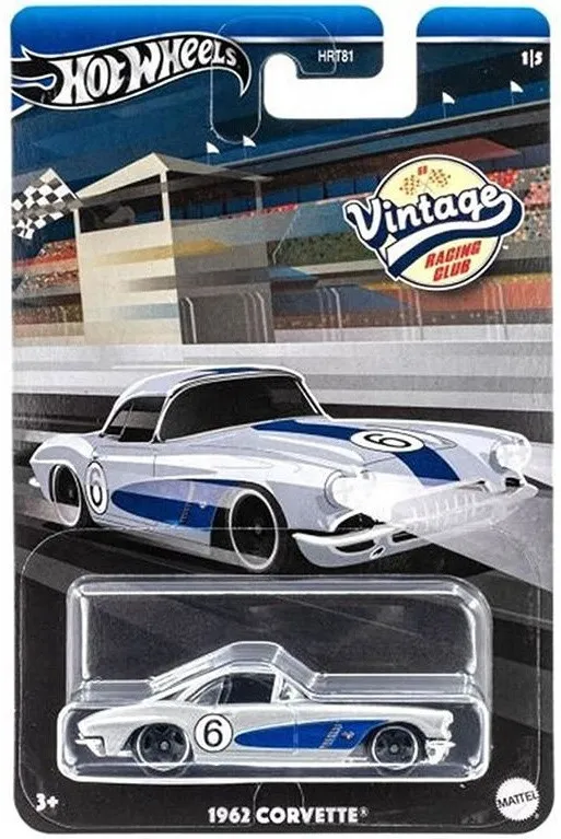 Hot Wheels Vintage 1:64 1962 Corvette - Hot Wheels - Leksaksaffären