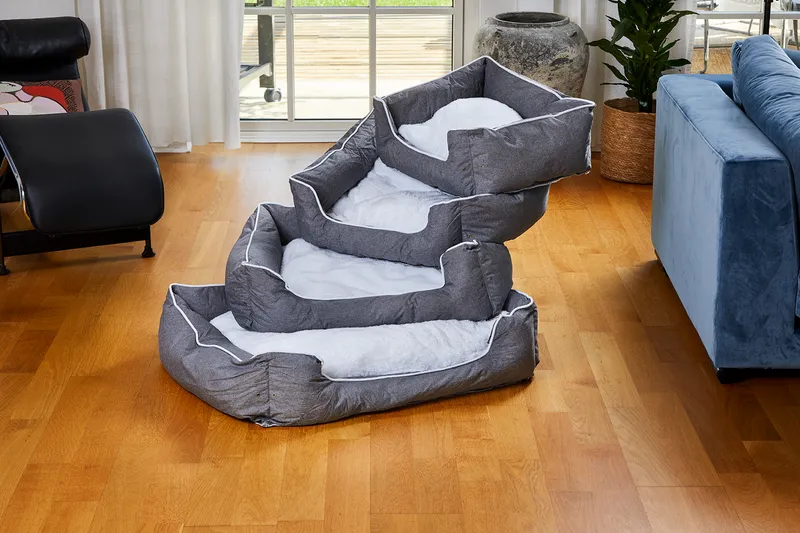 Dogman Bed Buddy Rectangular XL Grey 90x77x23cm