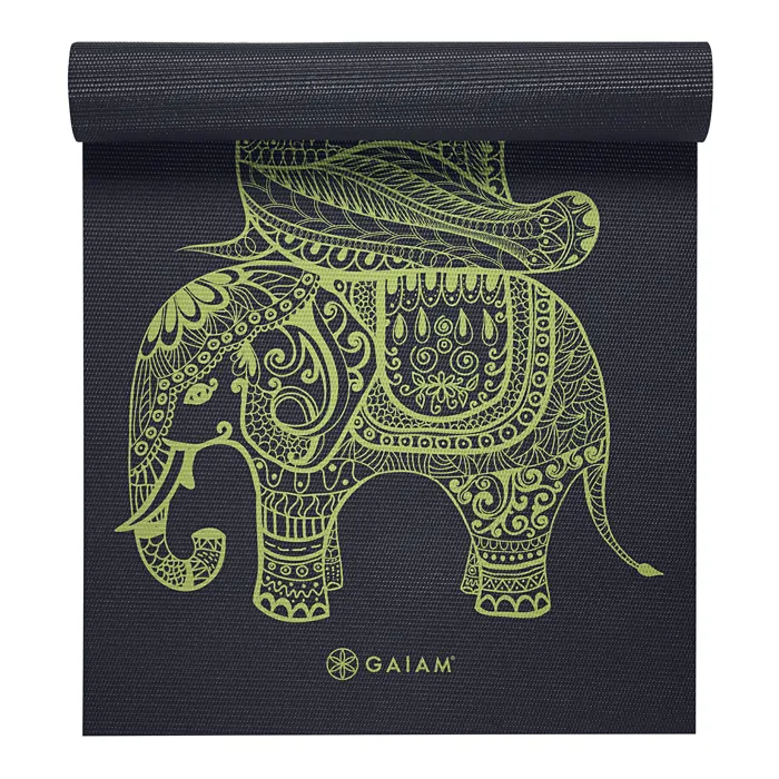 Yogamatta 6 mm Svart Gul