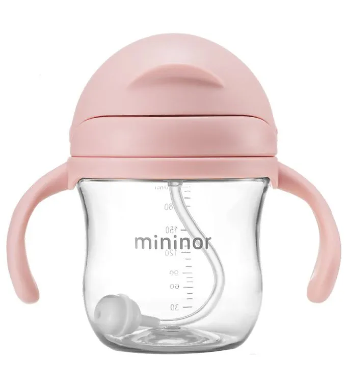 Mininor, Flaska Med Sugrör - Läckagesäker, 220 Ml,