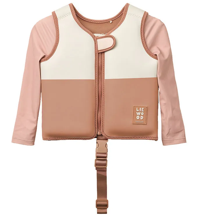 LIEWOOD Dove Simväst med Ärmar, Tuscany Rose Multi Mix, 19-30 kg