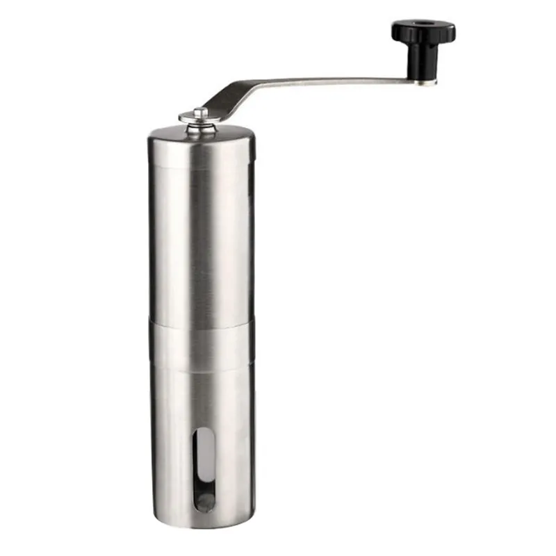 Manuell kaffekvarn Rostfritt stål Handkaffebönskvarn för Droppkaffe French Press