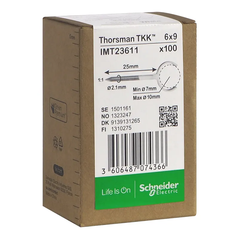 METALLKLAMMER TKK7-10 THORSMAN STÅLSPIK 2.1X25MM VIT 100ST | Beijerbygg Byggmaterial