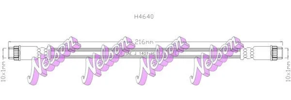 Bromsslang KAWE H4640