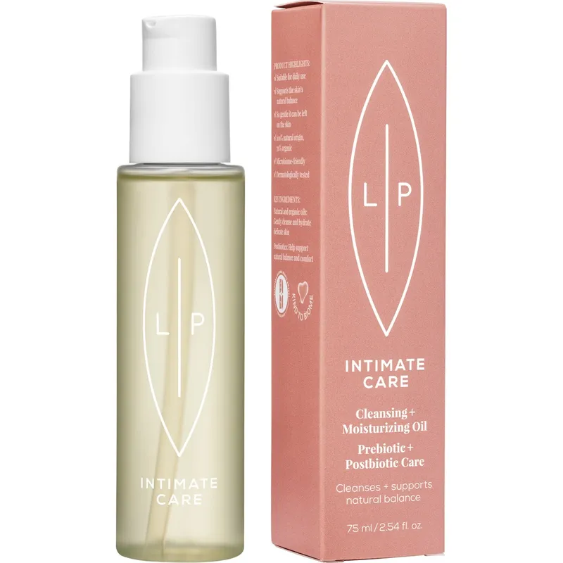 Lip intimate care - cleansing + moisturising oil. prebiotic + postbiotic 75 ml