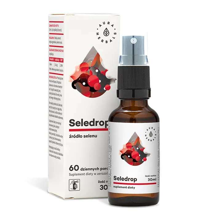 Aura Herbals – Seledrop Selen, 110 mcg, Aerosol, 30 ml