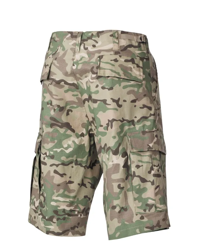 MFH US BDU Bermudashorts Operation camo Beige