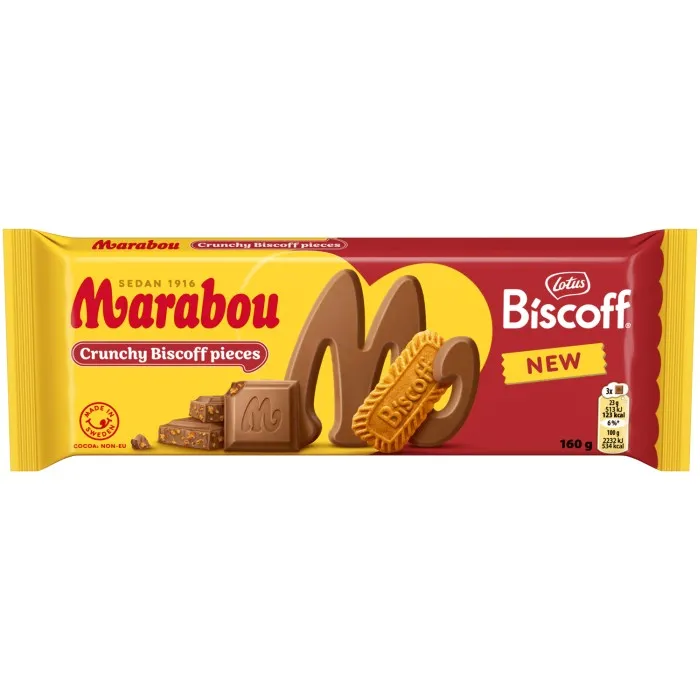 Marabou Lotus Biscoff Chokladkaka - 160 g