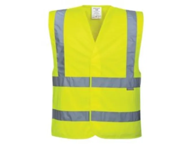 Hi-Vis väst m/skulderrefleks gul str L/XL kl 2