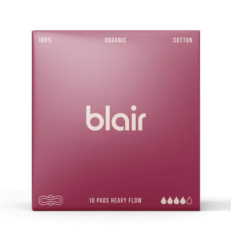 Blair Organic Cotton Night Pads 10 st