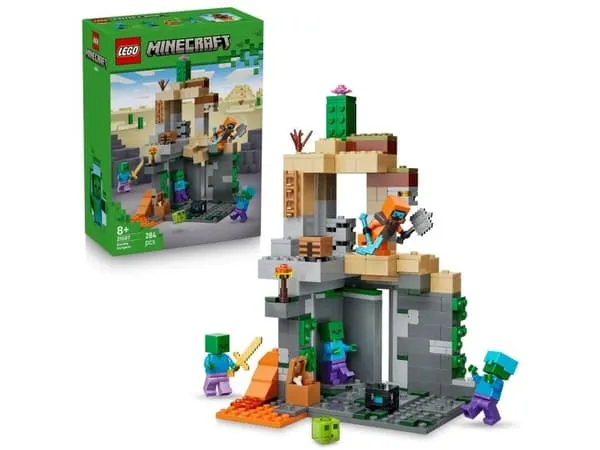 LEGO Minecraft 21587 Zombie Dungeonen – Interaktivt Spel för Kille eller Tjej från 8 år