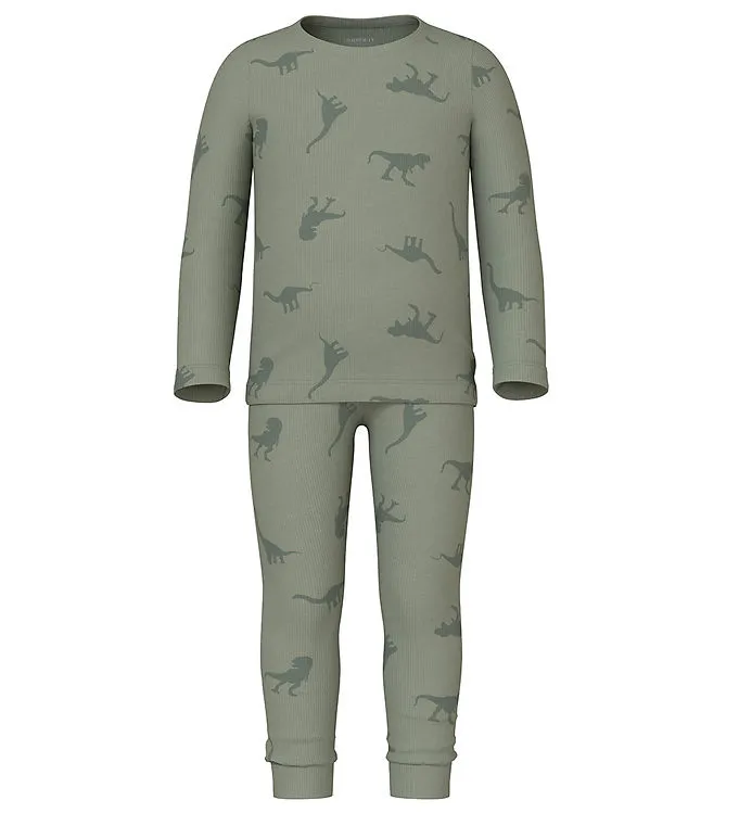 Name It Pyjamas – Noos – NmmNightset – Rib – Agave Green (#4494)