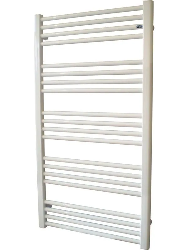 Kriss space heated towel rail 1090×600 white
