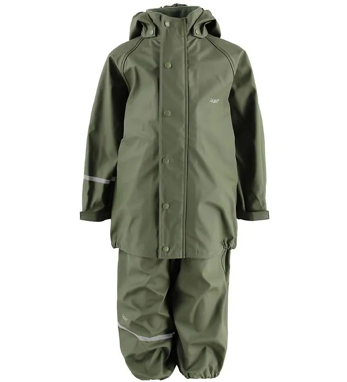 CeLaVi Regnkläder - PU - Militärgrön (#3661)