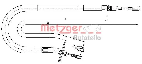 Handbromsvajer METZGER 10.9875