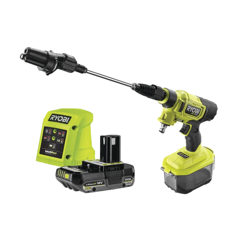 Ryobi ONE+ HP RY18PWX41A-125 Mellantryckstvätt med batteri och laddare