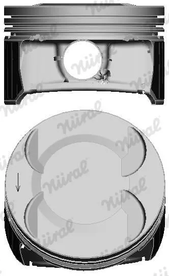 NÜRAL 87-435300-00 Kolv