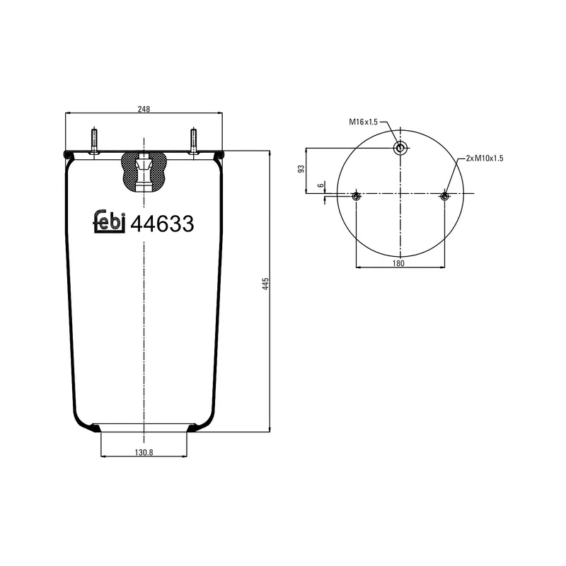 Luftbälg FEBI BILSTEIN 44633
