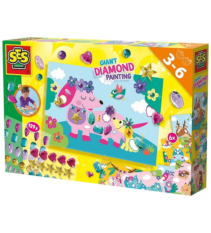 SES Creative Kreativt lekset - Diamantmosaik