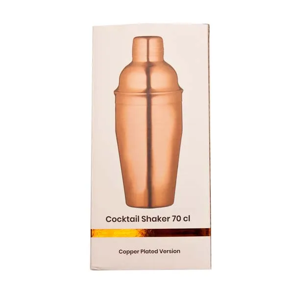 Tredelad Shaker koppar 70 cl