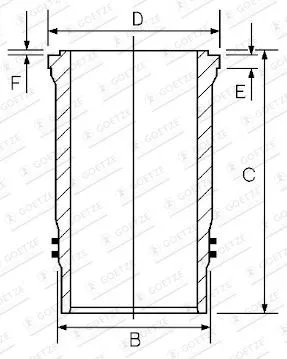 Cylinderfoder GOETZE ENGINE 14-452930-00
