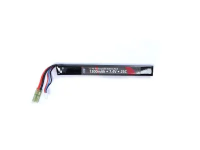LiPo Batteri 7,4V 1300 mAh 25C Stick