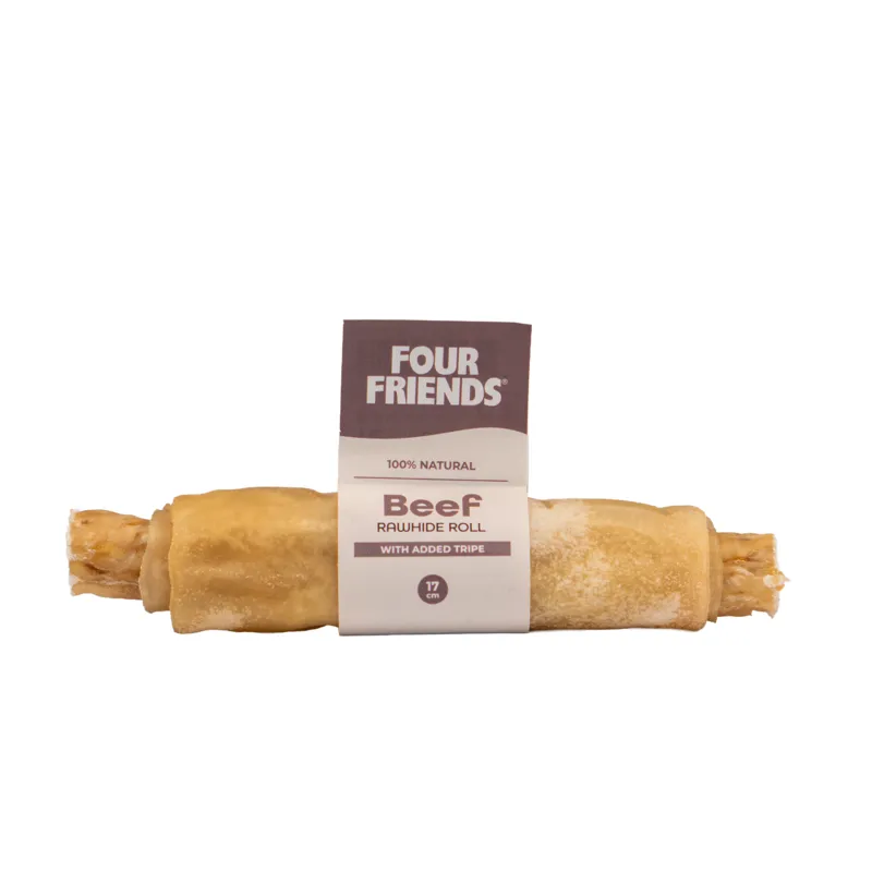 Natural Chews Beef Rawhide Roll with Tripe till Hund - 17 cm