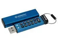 Kingston Ironkey Keypad 200 64gb Usb-a Blå