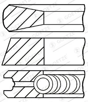 Kolvringsats GOETZE ENGINE 08-138000-00