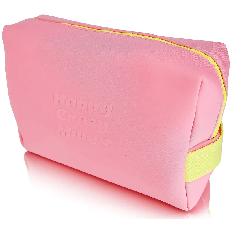 Happy Crazy Mine Pink Toiletry Bag