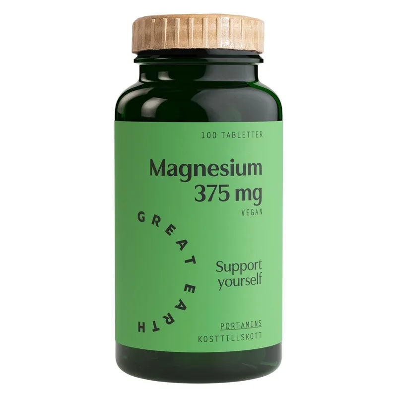 Great Earth Magnesium 375 mg 100 tabletter