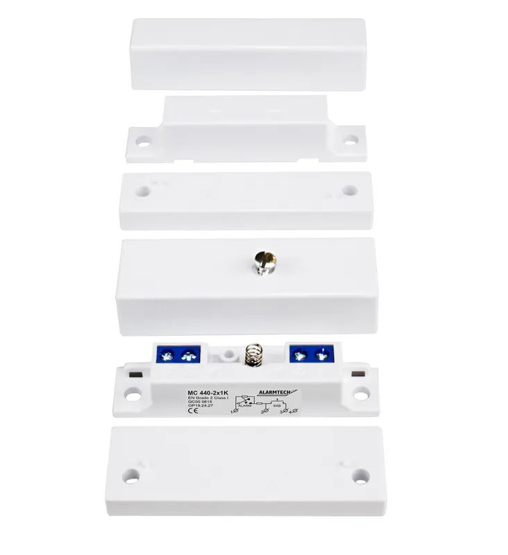 Alarmtech MC 440-2x1K Magnetkontakt inbyggda resistanser motstånd 1,0K ohm