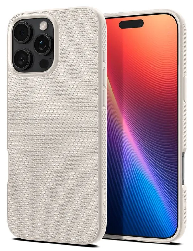 Spigen Mobilskal till iPhone 16 Pro Max Liquid Air - Natural Titanium