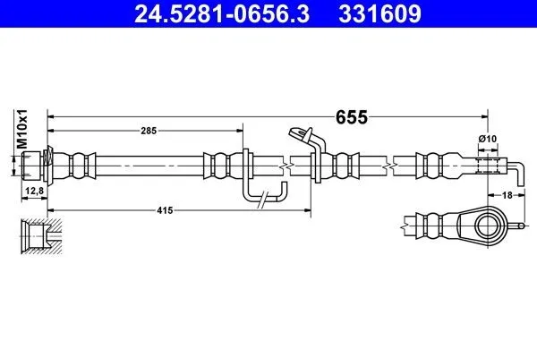 Bromsslang ATE 24.5281-0656.3