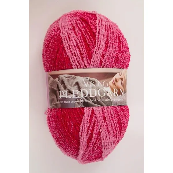 Pleddgarn Garn Akrylmix 350 g Cerise 764 Viking Garn