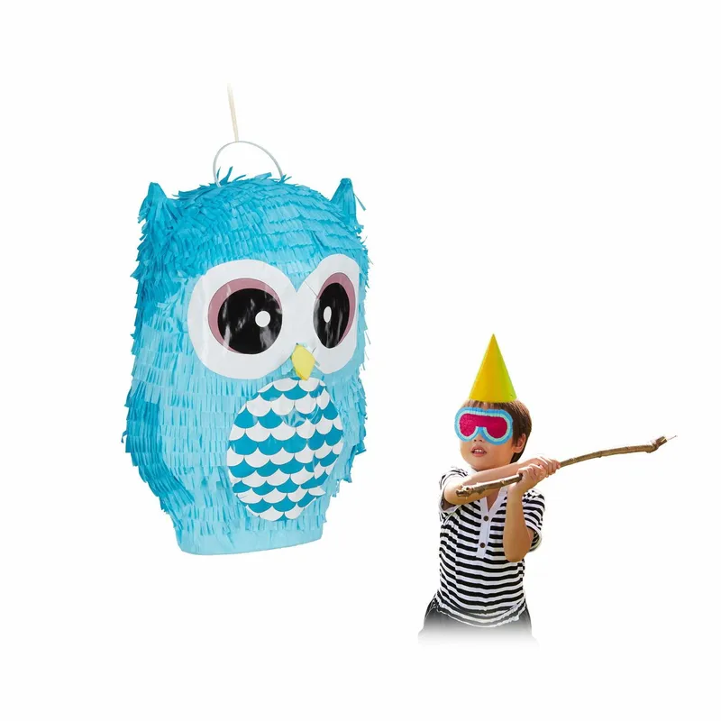 Pinata blå uggla
