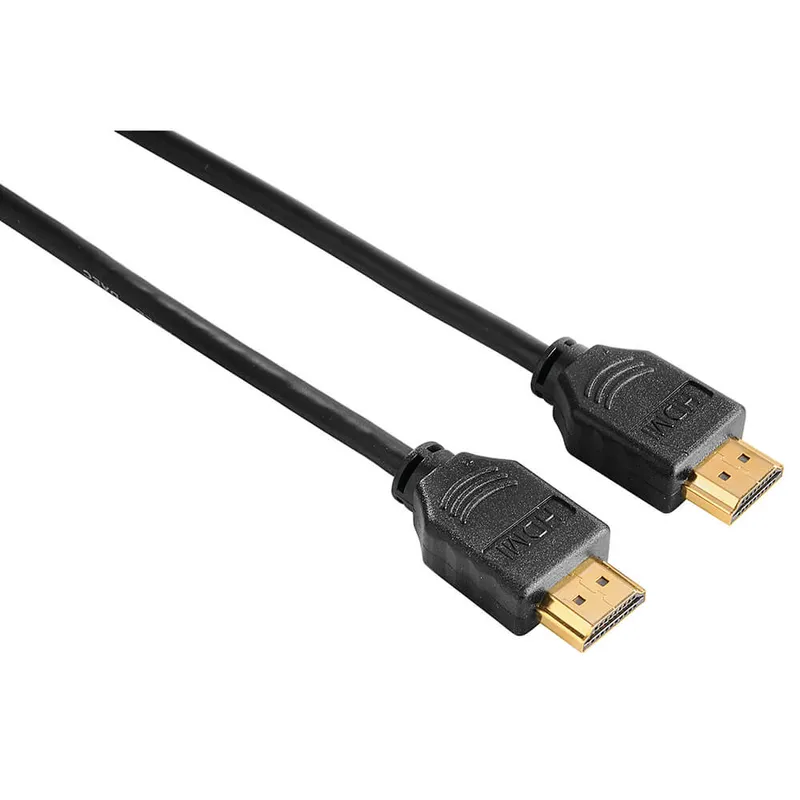 Hama Entry Line – Hög hastighet – HDMI-kabel med Ethernet – HDMI hane till HDMI hane – 1.5 m – skärmad – svart – stöd för 1080p